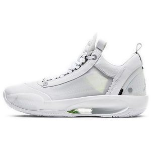 Air Jordan 34 Low PF Pure Money White Pure-Platinum Electric-Green (CU3475-100)