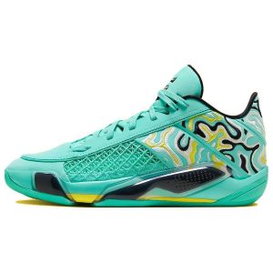 Guo Ailun x Air Jordan 38 Low PF Hyper Turquoise   Teal Black Canary (FZ3223-300)