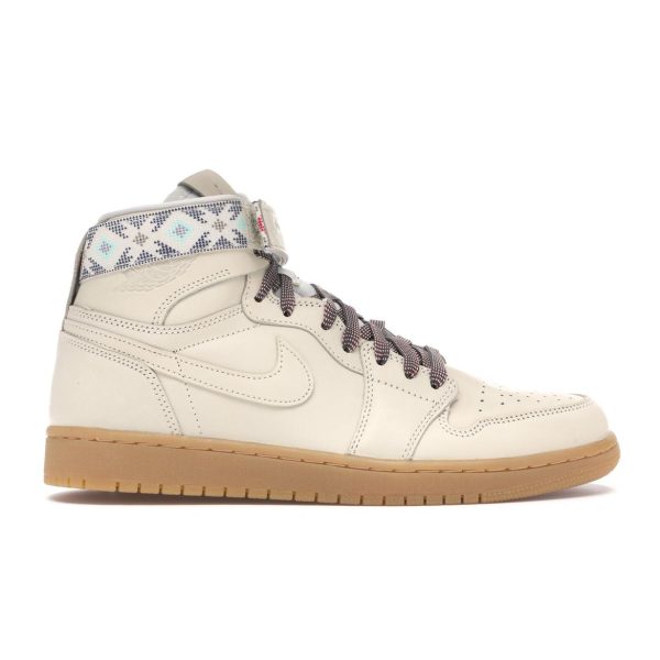 Air Jordan 1 Retro Hi Strap N7  - Gum-Yellow-Emerald-Rise-Light-Cream (AR4410-207)