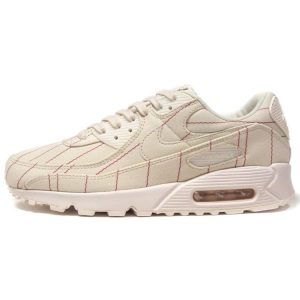 Nike Air Max 90 Pinstripes    Natural Chili Red Cream White Pale-Ivory (CZ5593-100)