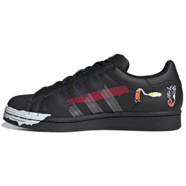 Adidas   Superstar Comic Art Black Core-Black Cloud-White (GW5783)