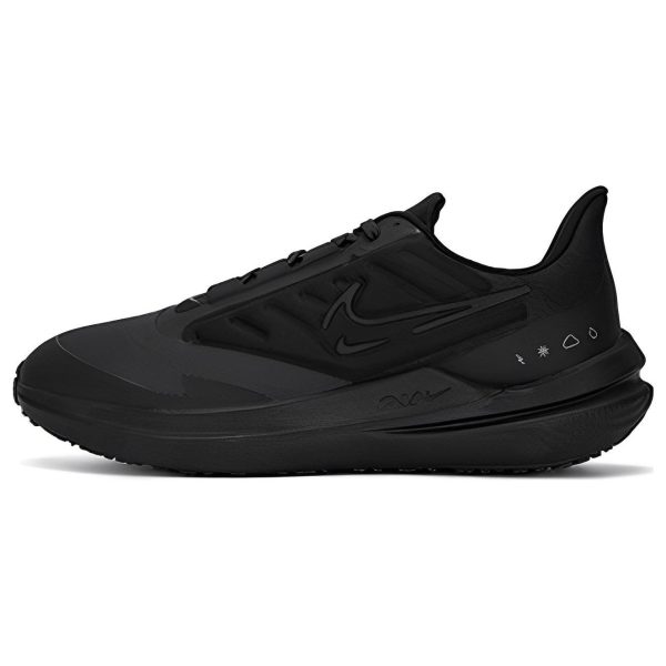 Nike Air Winflo 9 Shield Triple Black   Off-Noir Dark-Smoke-Grey (DM1106-007)