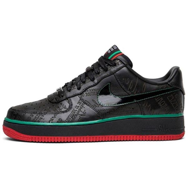 Nike Air Force 1 Low Premium Black History Month 2010 Black-Varsity-Red (318775-008)