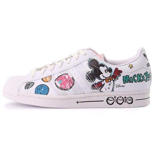 adidas Kasing Lung x Disney x Superstar Labubu Mickey Mouse White Cloud-White Core-Black (GZ8839)