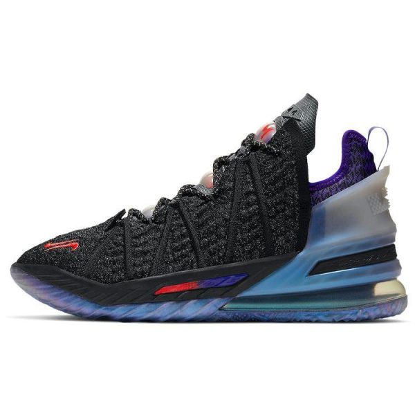 Nike Kylian Mbapp x LeBron 18 NRG EP The Chosen 2 Black Fierce-Purple Metallic-Silver (DB7644-001)