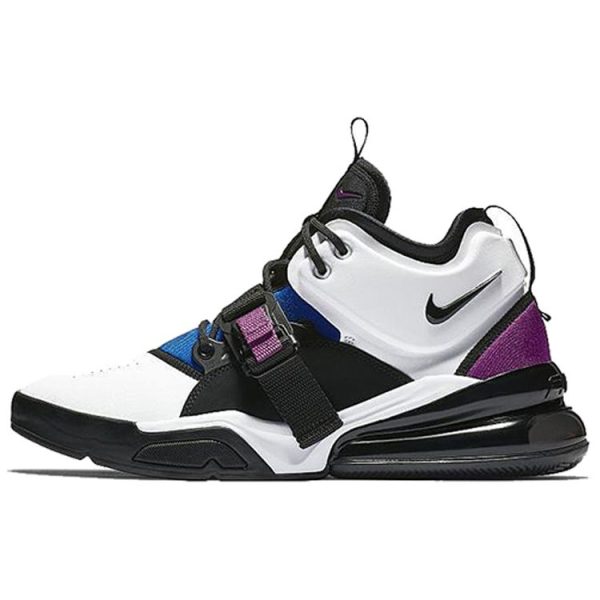 Nike Air Force 270 White Purple Black-Lyon-Blue (AH6772-101)