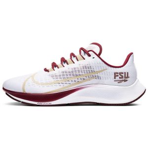 Nike Air Zoom Pegasus 37 Florida State White Pure-Platinum Team-Maroon (CZ5377-100)