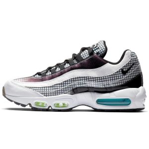 Nike Air Max 95 LV8 Grid White Blaze-Blue-Gaze-Lime-Blast (AO2450-100)