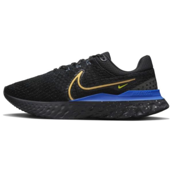 Nike React Infinity Run Flyknit 3 Black Citron Royal Citron-Pulse Hyper-Royal (DZ4845-001)