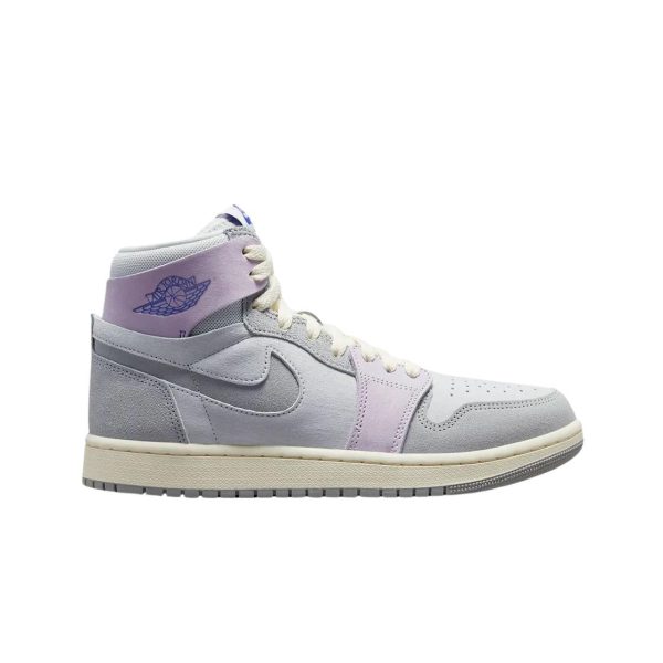 W Jordan 1 Zoom Air CMFT 2 Light Smoke Grey  Barely Grape (DV1305-005)