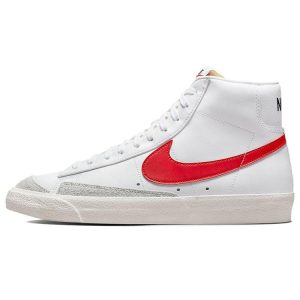 Nike Blazer Mid 77 Vintage White Blue Red   Medium-Blue Sail Habanero-Red (BQ6806-117)