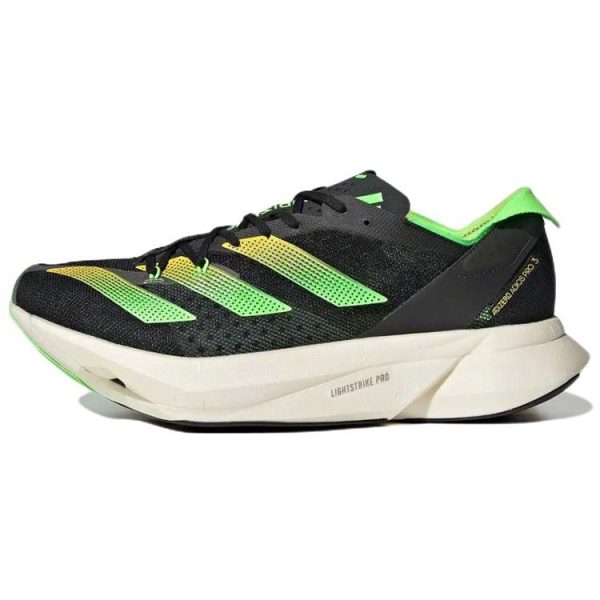 Adidas Adizero Adios Pro 3 Core Black Solar Green   Beam-Yellow (GX6251)