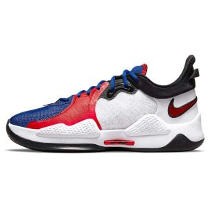 Nike PG 5 EP White University Red Rush-Blue Black (CW3146-101)