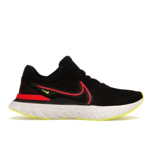 Nike React Infinity Run Flyknit 3 Black Siren Red Team-Red-Volt (DH5392-007)