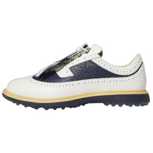 Adidas Malbon Golf x MC87 Spikeless Golf Off White Collegiate Navy   Crystal-Jade (IF8648)