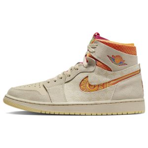 Air Jordan 1 High Zoom Comfort Somos Familia Tan Rattan Kumquat (FB2931-288)