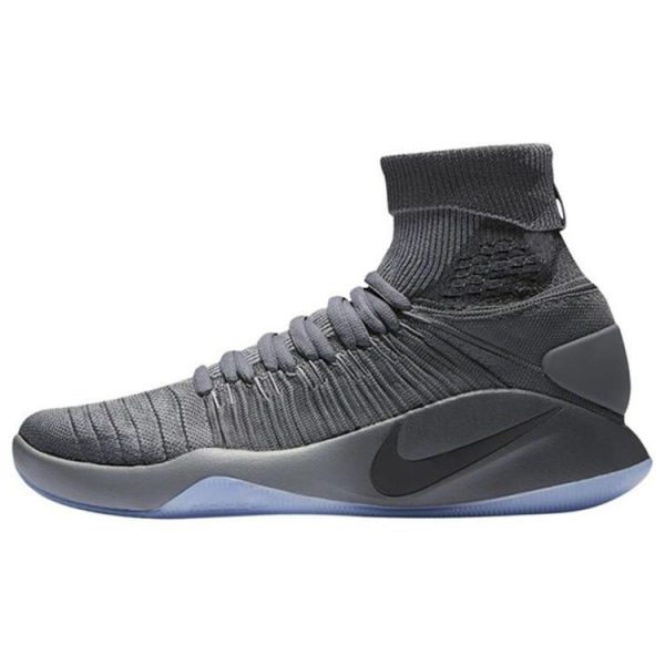 Nike Hyperdunk 2016 Flyknit Dark Grey   Cool-Grey Metallic-Platinum (843390-002)