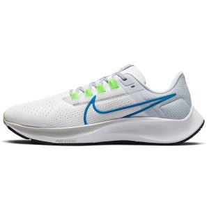 Nike Air Zoom Pegasus 38 White Imperial Blue Pure-Platinum Wolf-Grey (CW7356-103)