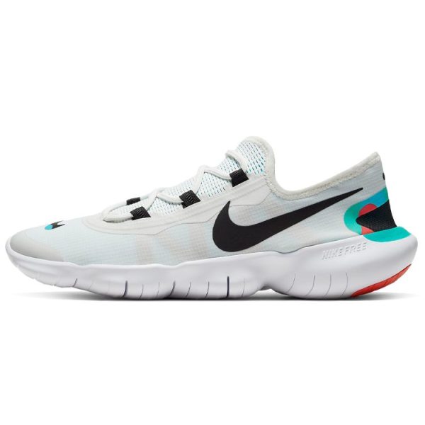 Nike Free RN 50 2020 Summit White Black Laser-Orange (CV9305-100)