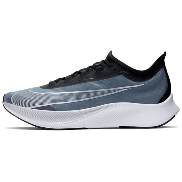 Nike Zoom Fly 3 Coastal Blue Black White Metallic-Silver (AT8240-401)