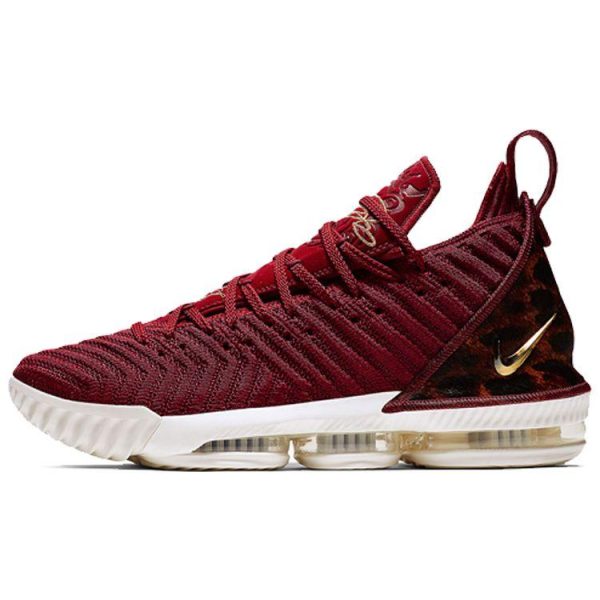 Nike   LeBron 16 EP King Red Team-Red Metallic-Gold-Multi-Color-Sail (AO2595-601)