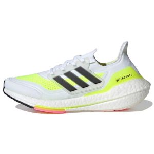 Adidas UltraBoost 21 White Solar Yellow   Cloud-White Core-Black (FY0401)