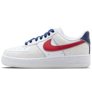 Nike Air Force 1 07 LX Just Do It    White University Red Snakeskin (DV1493-161)