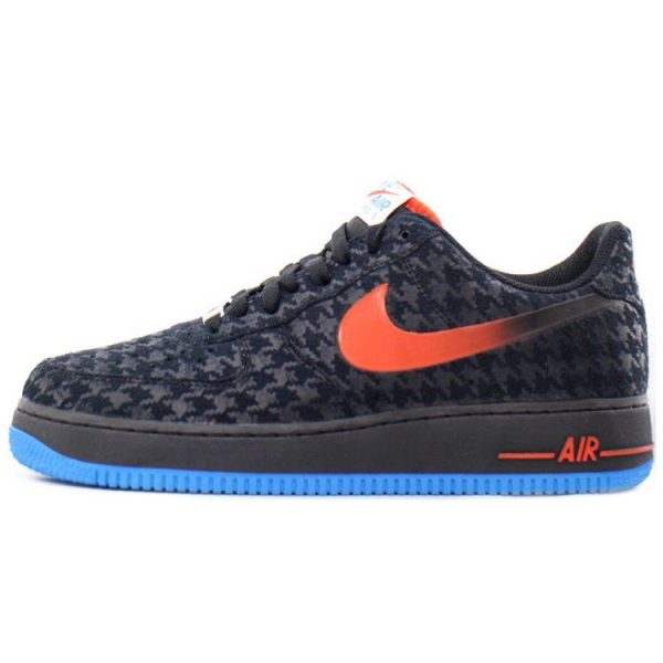 Nike Air Force 1 Black Team-Orange-Photo-Blue (488298-050)