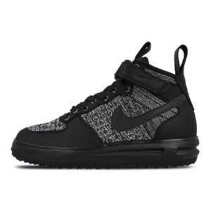 Nike Lunar Force 1 Flyknit Workboot Oreo  -- (860558-001)