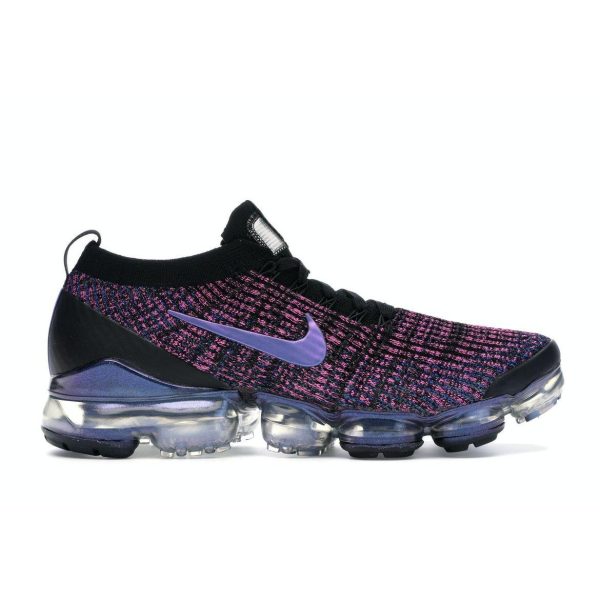 Nike Air VaporMax Flyknit 3 Laser Fuchsia Purple Black Blue-Lagoon-Laser-Fuchsia-Metallic-Silver (AJ6900-007)