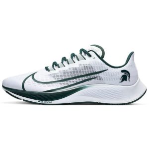 Nike Air Zoom Pegasus 37 Michigan State White Pure-Platinum Pro-Green (CZ5391-100)