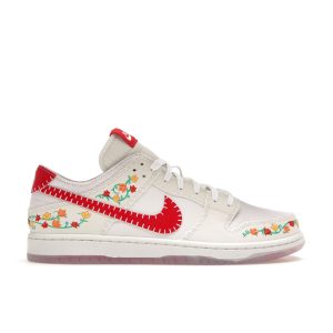 Nike Dunk Low Decon SB N7 -   Sail University Red White Opti-Yellow Bright-Crimson (FD6951-700)