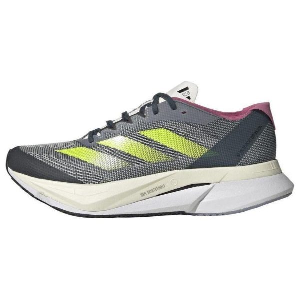 Adidas Adizero Boston 12 Arctic Night Lucid Lemon   Blue Carbon (ID6898)