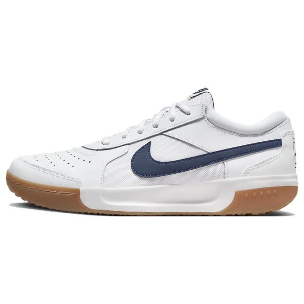 NikeCourt Zoom Lite 3 White Midnight Navy Gum Gum - (DV3258-102)