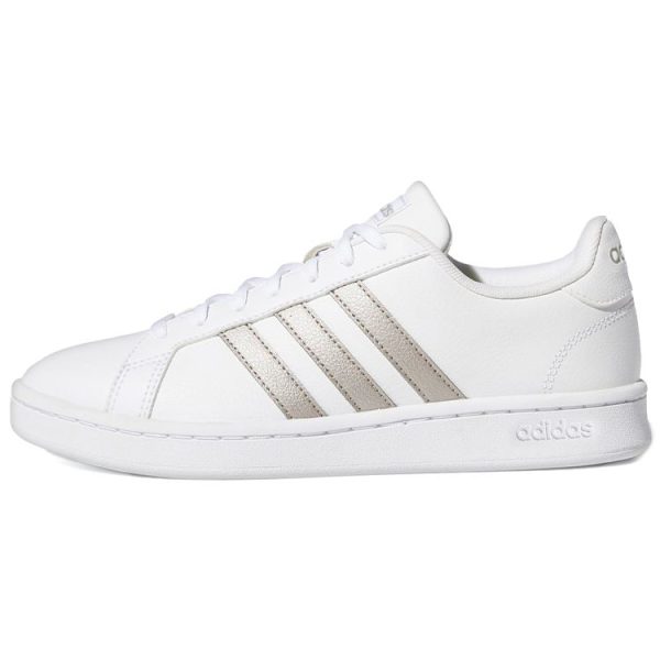 Adidas Grand Court Platinum Metallic   White Cloud-White (F36485)