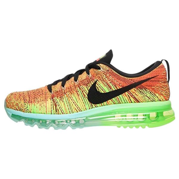 Nike Flyknit Air Max Multi-Color Hyper-Crimson Black-Electric-Green (620469-800)