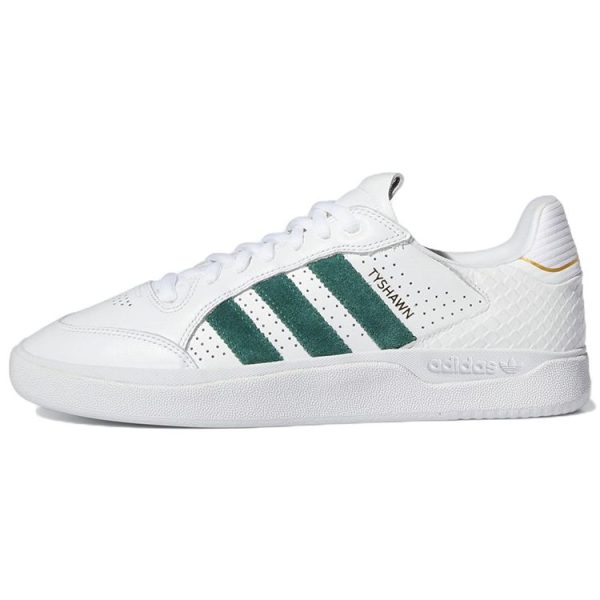Adidas Tyshawn Low White Collegiate Green   Cloud-White Gold-Metallic (GY6954)