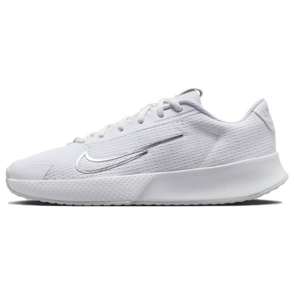 NikeCourt Vapor Lite 2 HC White Metallic Silver   Pure-Platinum (DV2019-101)