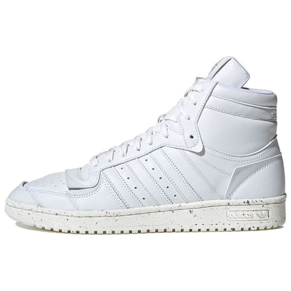 Adidas Top Ten Hi Clean Classics Collection    Cloud White Off-White Green (FW4145)