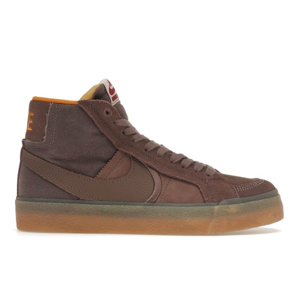 Nike Zoom Blazer Mid Premium Plus SB Brown Gum Plum-Eclipse Kumquat Gum-Yellow (DV5468-200)