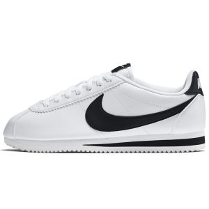 Nike Classic Cortez Leather White Black   - (807471-101)