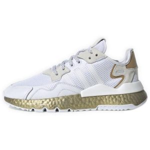 Adidas Nite Jogger White Gold Metallic   Cloud-White Periwinkle (FV4138)