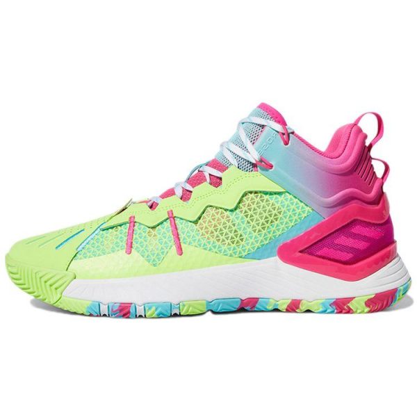 Adidas D Rose Son of Chi Godspeed -   Signal Green Pink Multi-Color Pulse-Aqua Shock-Pink (GX2927)