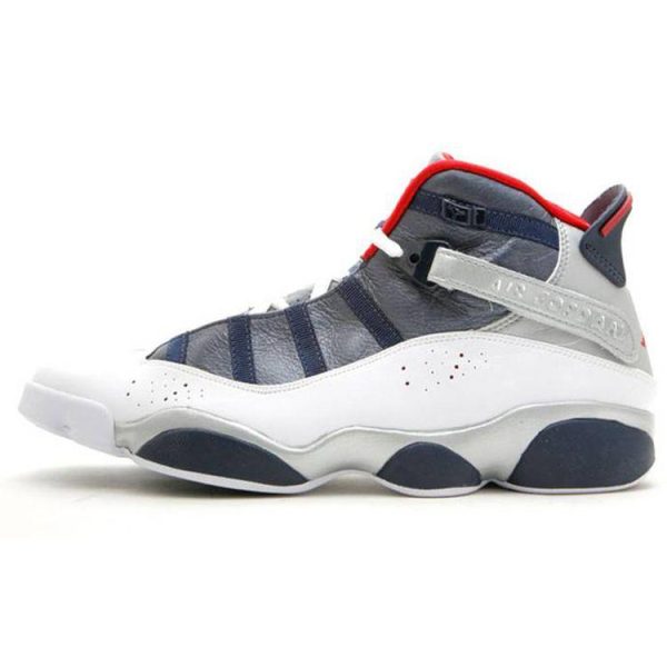 Air Jordan 6 Rings Olympic  Wht Vrsty-Rd-Midnight-Nvy-Mtllc (322992-161)