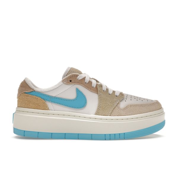 Air Jordan 1 Elevate Low SE --   White Sanddrift Oil-Green (FD1028-100)