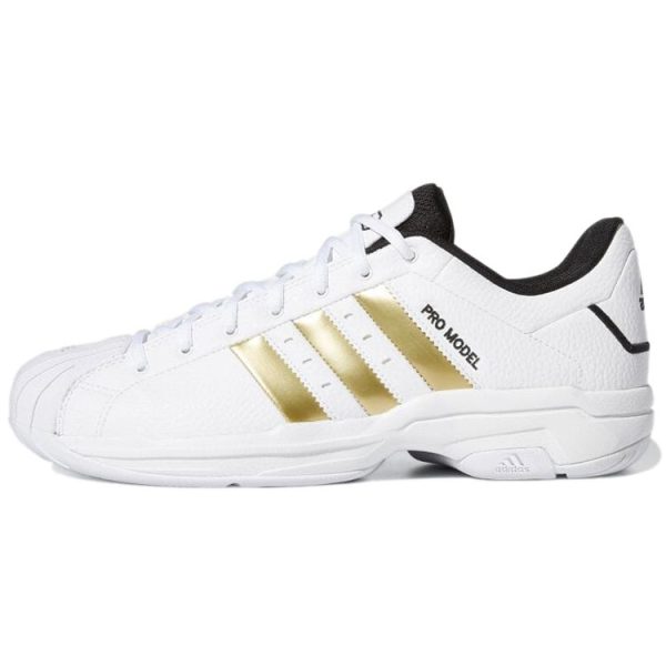 Adidas Pro Model 2G Low White Gold Metallic   Cloud-White Core-Black (H68060)