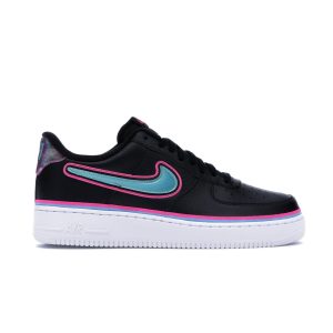 Nike Air Force 1 07 LV8 Sport South Beach Black Blue-Gale-Laser-Fuchsia (AJ7748-002)