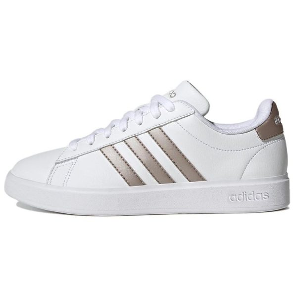 Adidas Grand Court Cloudfoam White Platinum Metallic   Cloud-White (GW9215)