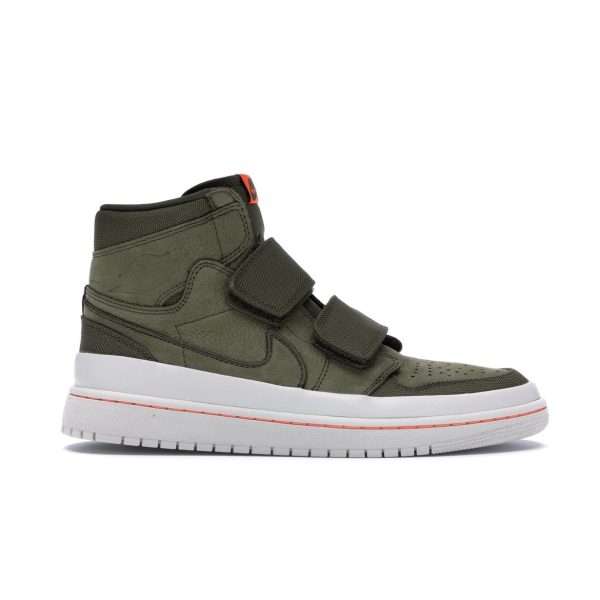 Air Jordan 1 Retro High Double Strap     Green Light-Bone-Cone (AQ7924-305)