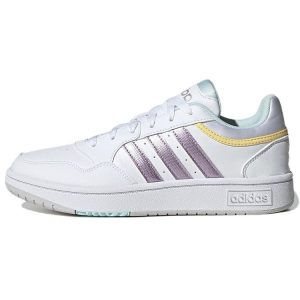 adidas Hoops 30 White Matte Purple Metallic   Cloud-White -Yellow (GX1806)